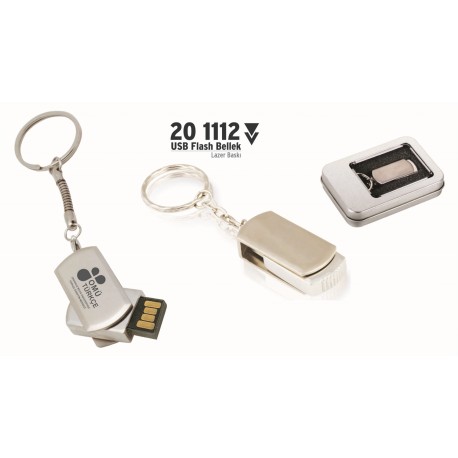Döner Kapaklı Metal Usb Flash Bellek